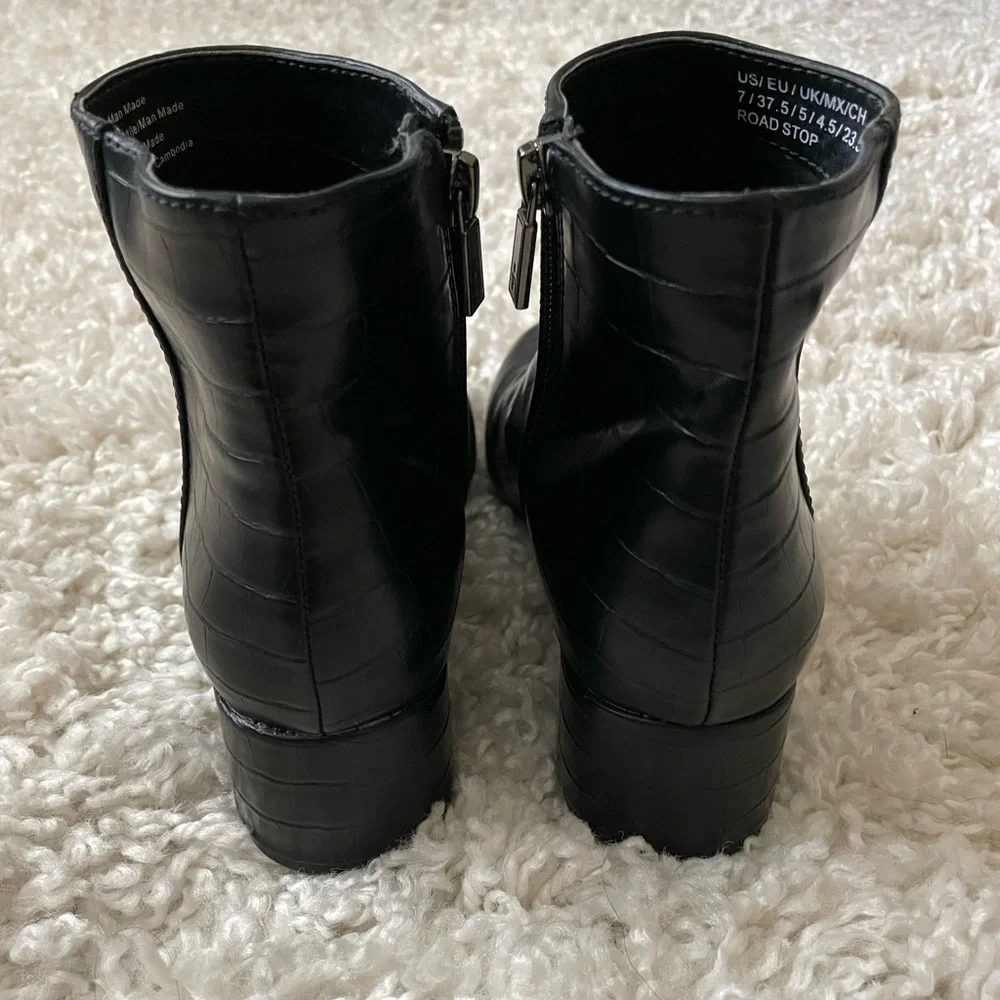 Kenneth Cole Reaction Faux Alligator Ankle Boots